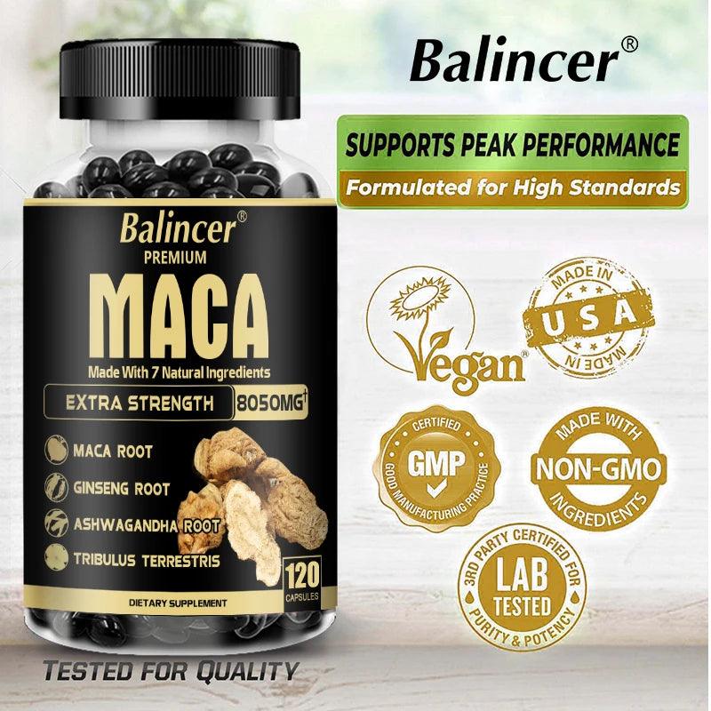 Maca Ginseng Supplement - Energy & Hormone Balance Support