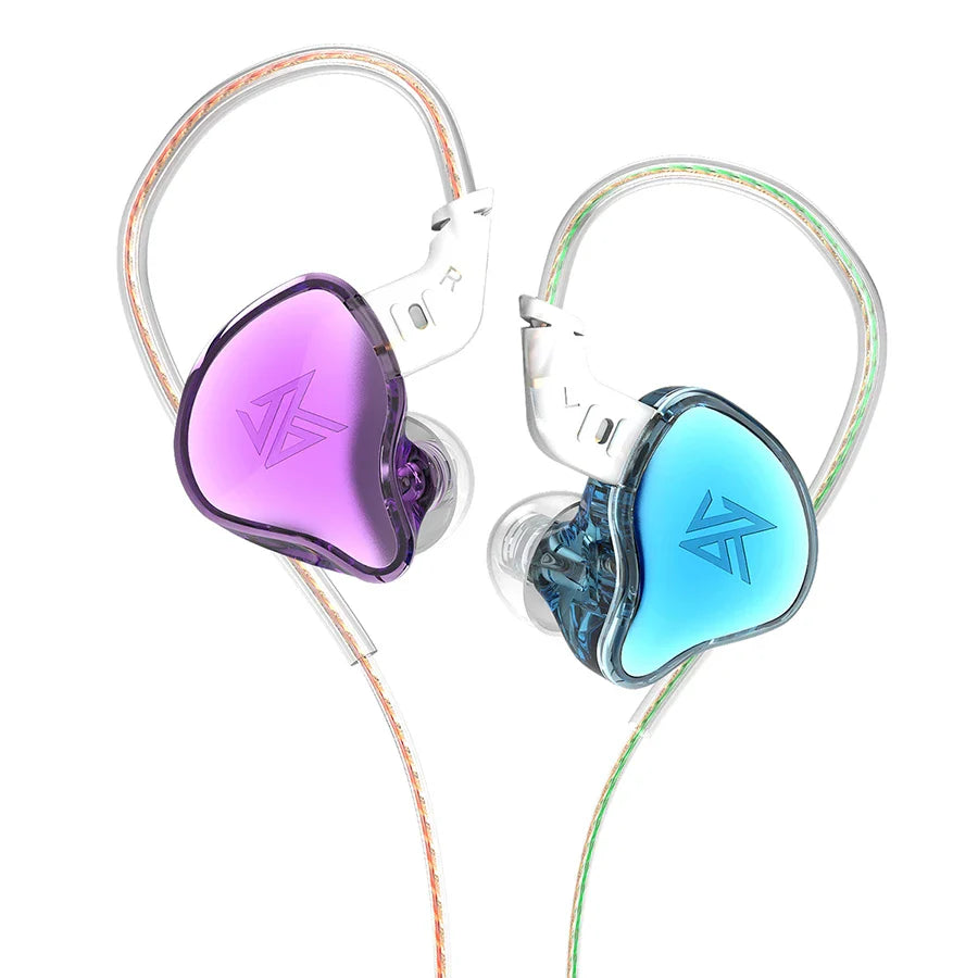 KZ EDC HiFi Earphones with Microphone Noise Cancelling In-ear Wired Headphones Sports Music Gaming Monitor Earbuds Headset