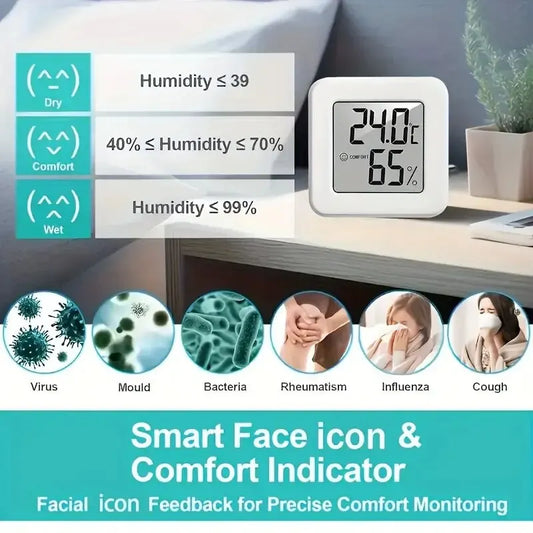 Indoor Mini Temperature and Humidity Meter, Bedroom Temperature Meter