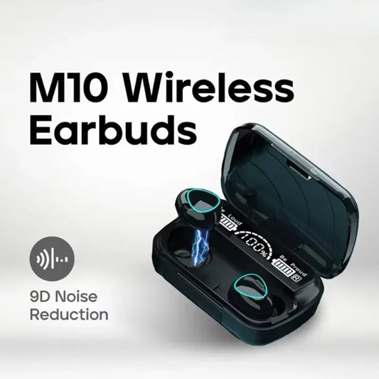 M10 Bluetooth Earphones with LED Display - HiFi Sound, Handsfree Convenience