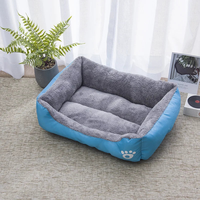 Color Square Winter Soft Warm House for Dog Bed 550g | Ships from US