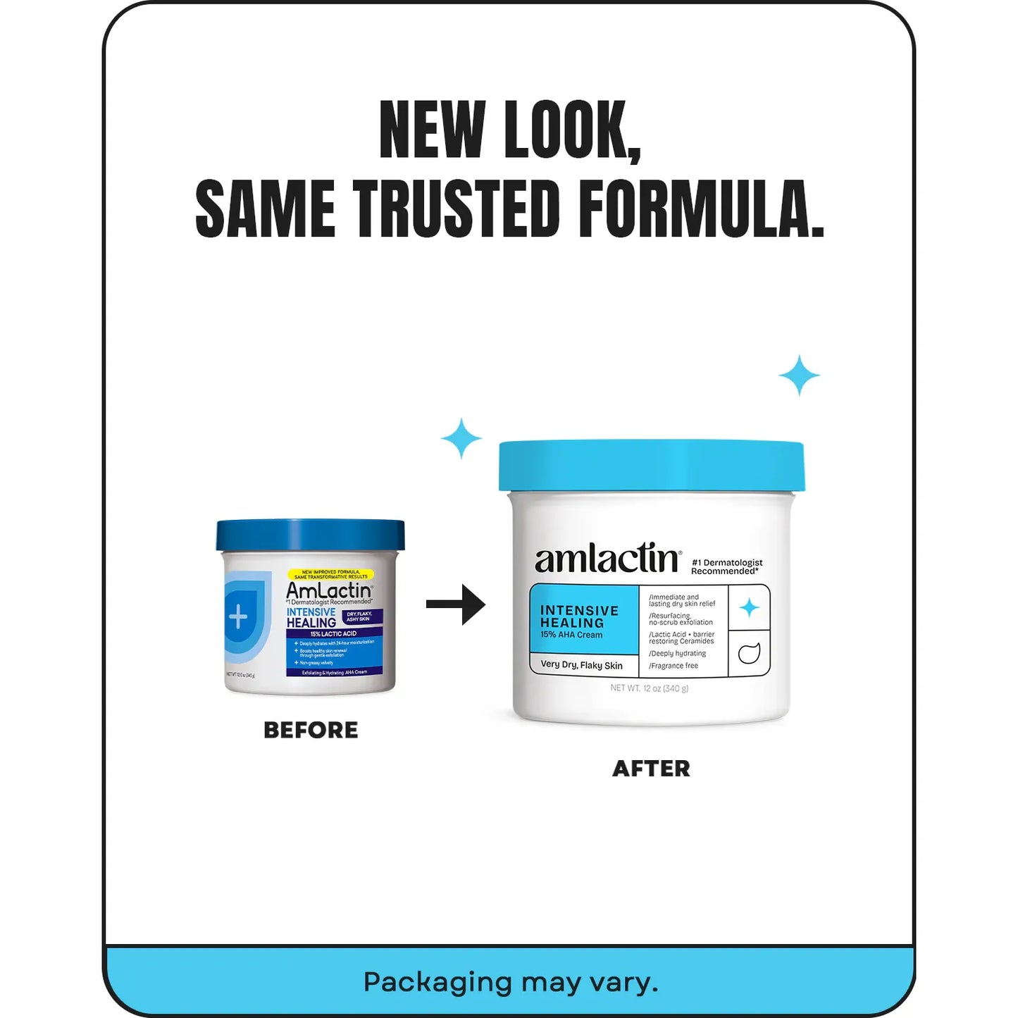 Amlactin Intensive Healing Cream with 15% Lactic Acid AHA 12 oz