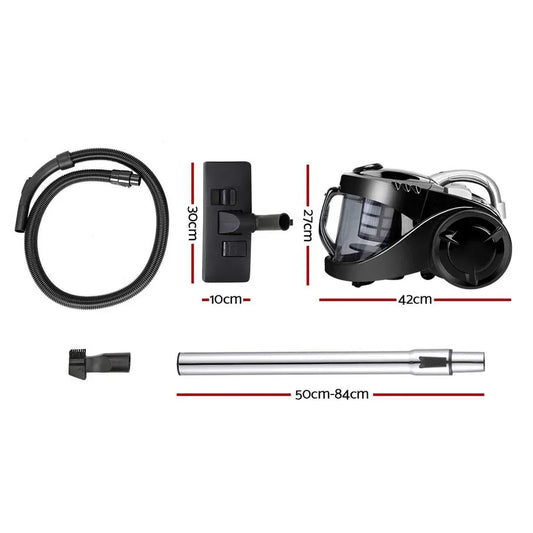 Devanti Vacuum Cleaner Bagless Cyclone Cyclonic Vac Home Office Car