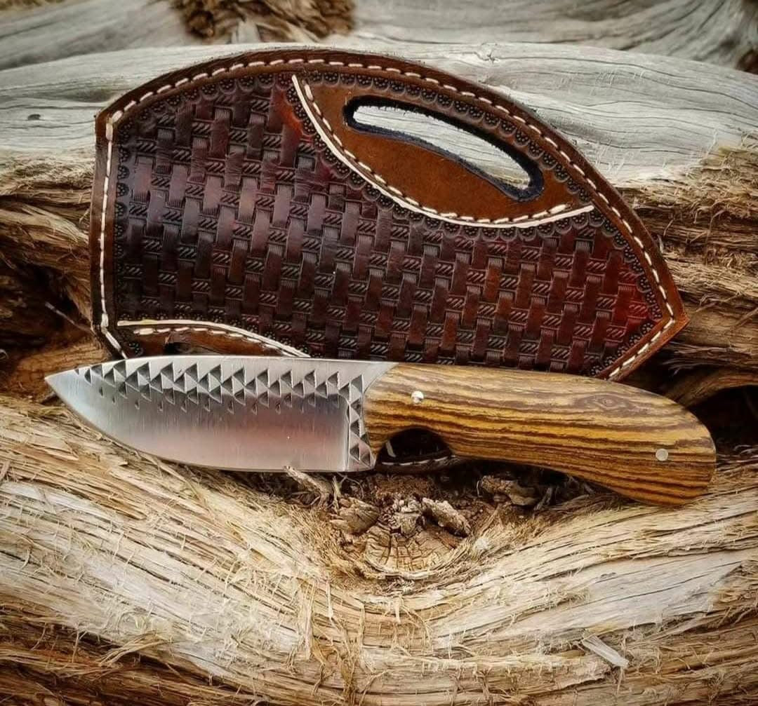 Western Brand Knife – 8" Rasp Tool Steel Blade with Rosewood Handle & Leather Sheath | Fall Adventure Edition