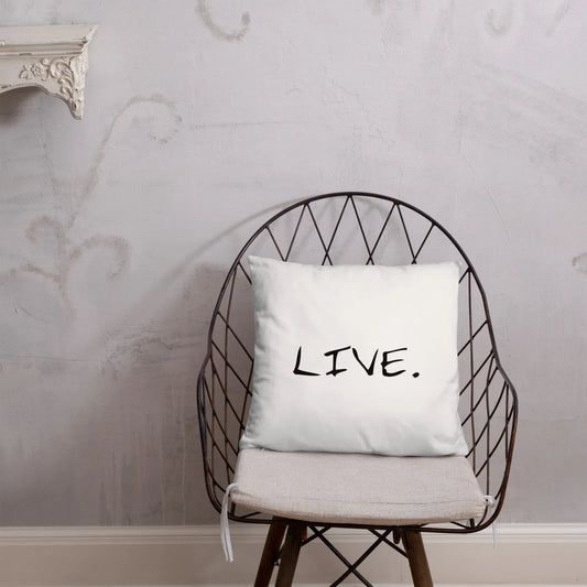 Live white Pillow