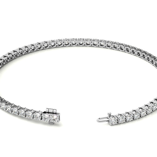 3.50 CTW Lab Grown Diamond Tennis Bracelet in 14kt White/Yellow Gold