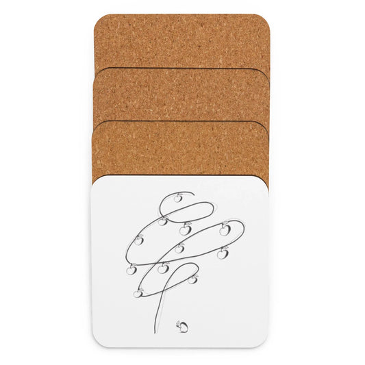 Cork-back coaster