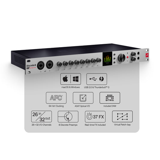 Antelope Audio - Discrete 8 Pro SC | USB & TB Audio Interface