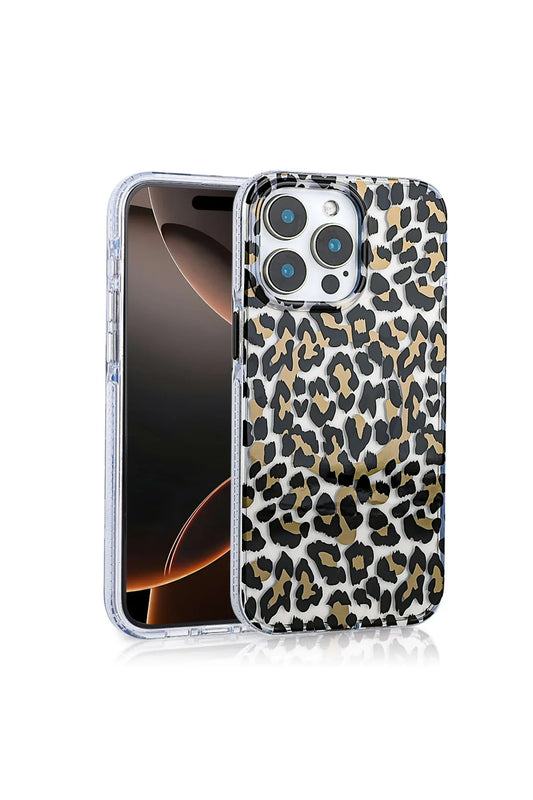 iPhone 16 Pro Case with MagSafe Feature, Jago Leopard Design Cover