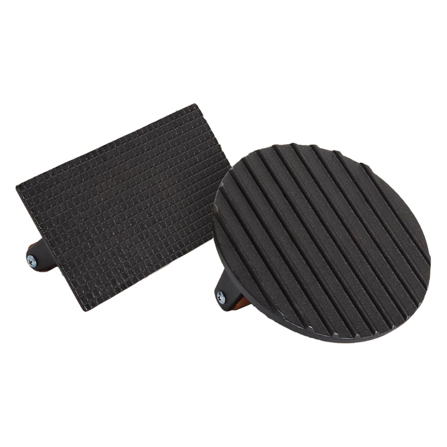 2-Piece Cast Iron Grill Press Set – Round & Rectangular Meat Smasher