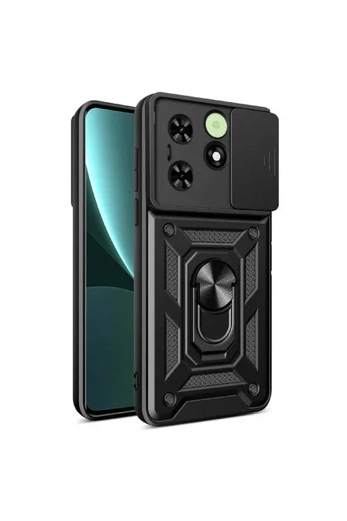 Tecno Spark GO 2024 Case with Camera Protector and Ring Holder,