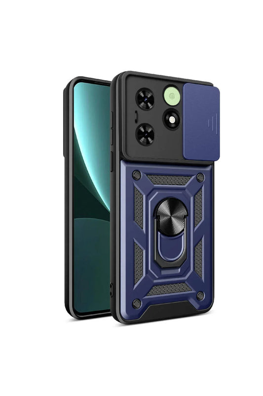 Tecno Spark GO 2024 Case with Camera Protector and Ring Holder,