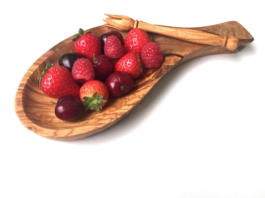 Serving Platter with Handle and Pick