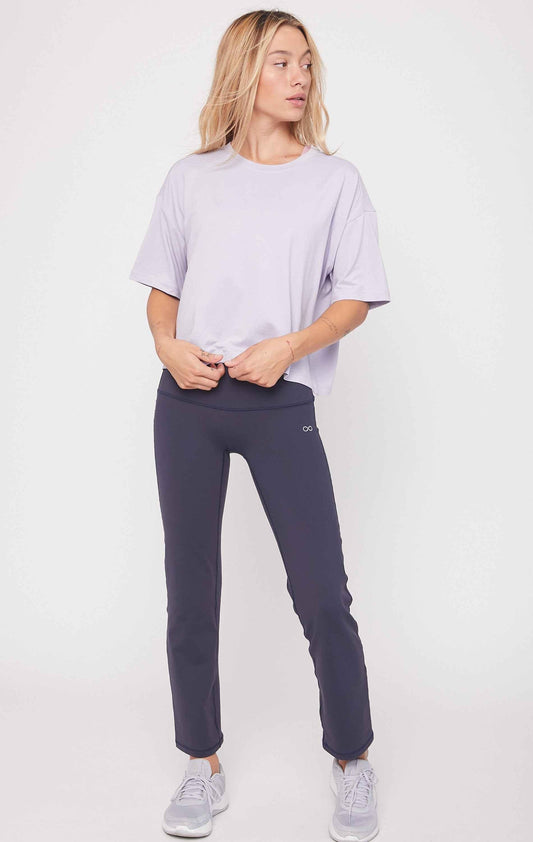 Cozy Boxy Tee - Purple Lace