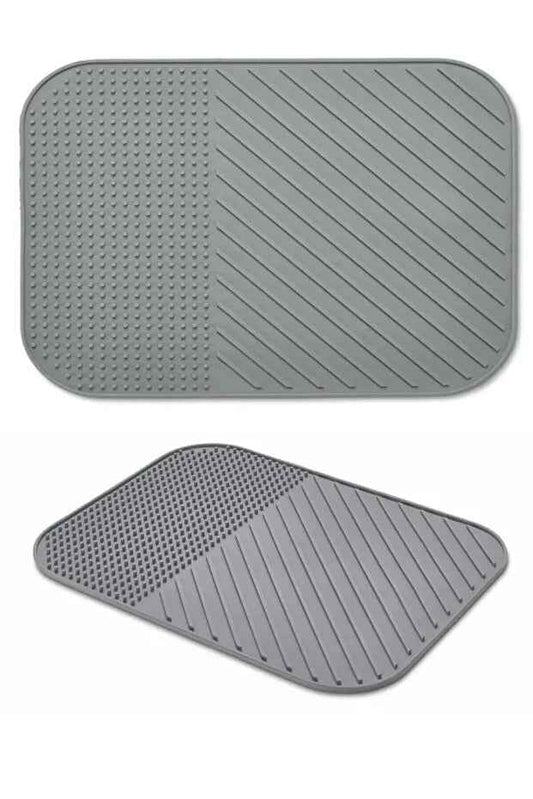 Silicone Dish Drying Mat Tray Kitchen Drainer Pad Heat Resistant