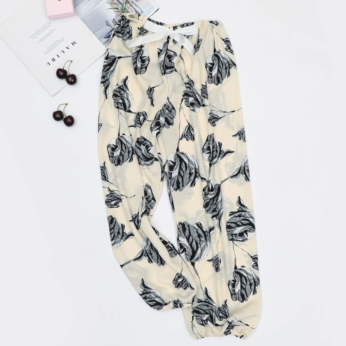 Summer Women's Ice Silk Loose Lantern Pants (Plus Size)