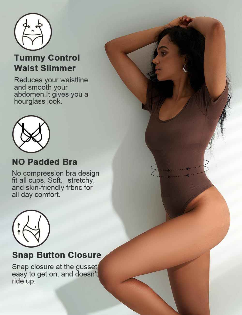 European And American Square-neck Cinched Corset Close-fitting