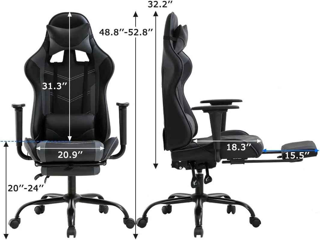 High Back Ergonomic Office Chair With Lumbar Support Grey
