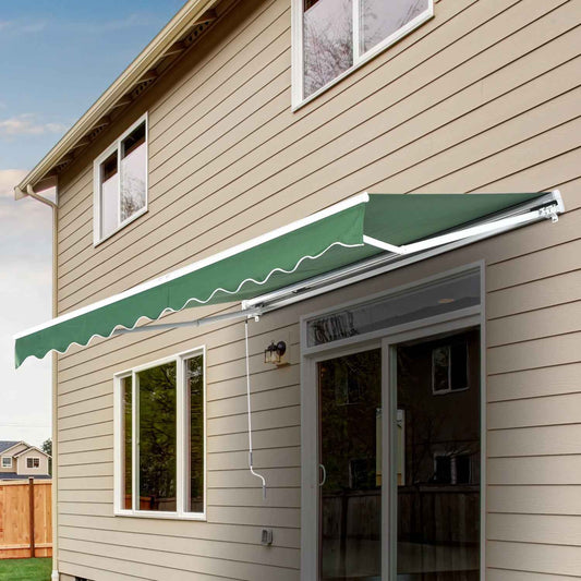 Outsunny 10‚Äôx8‚Äô Manual Retractable Waterproof Sun Shade Patio