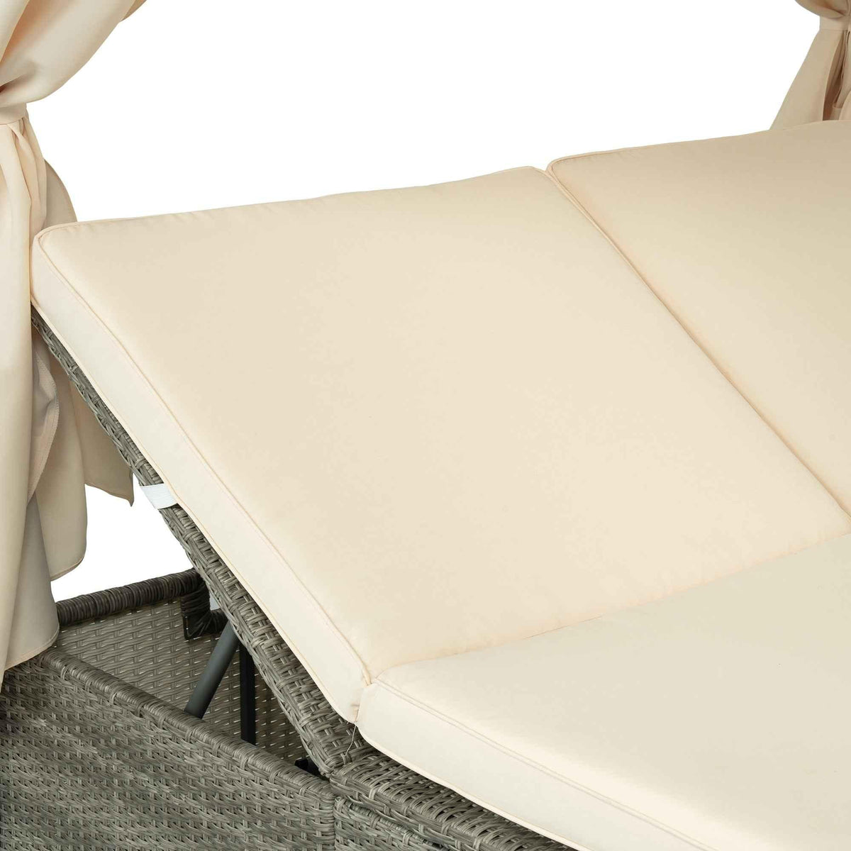 Adjustable Sun Bed With Curtain,High Comfort,With 3 Colors