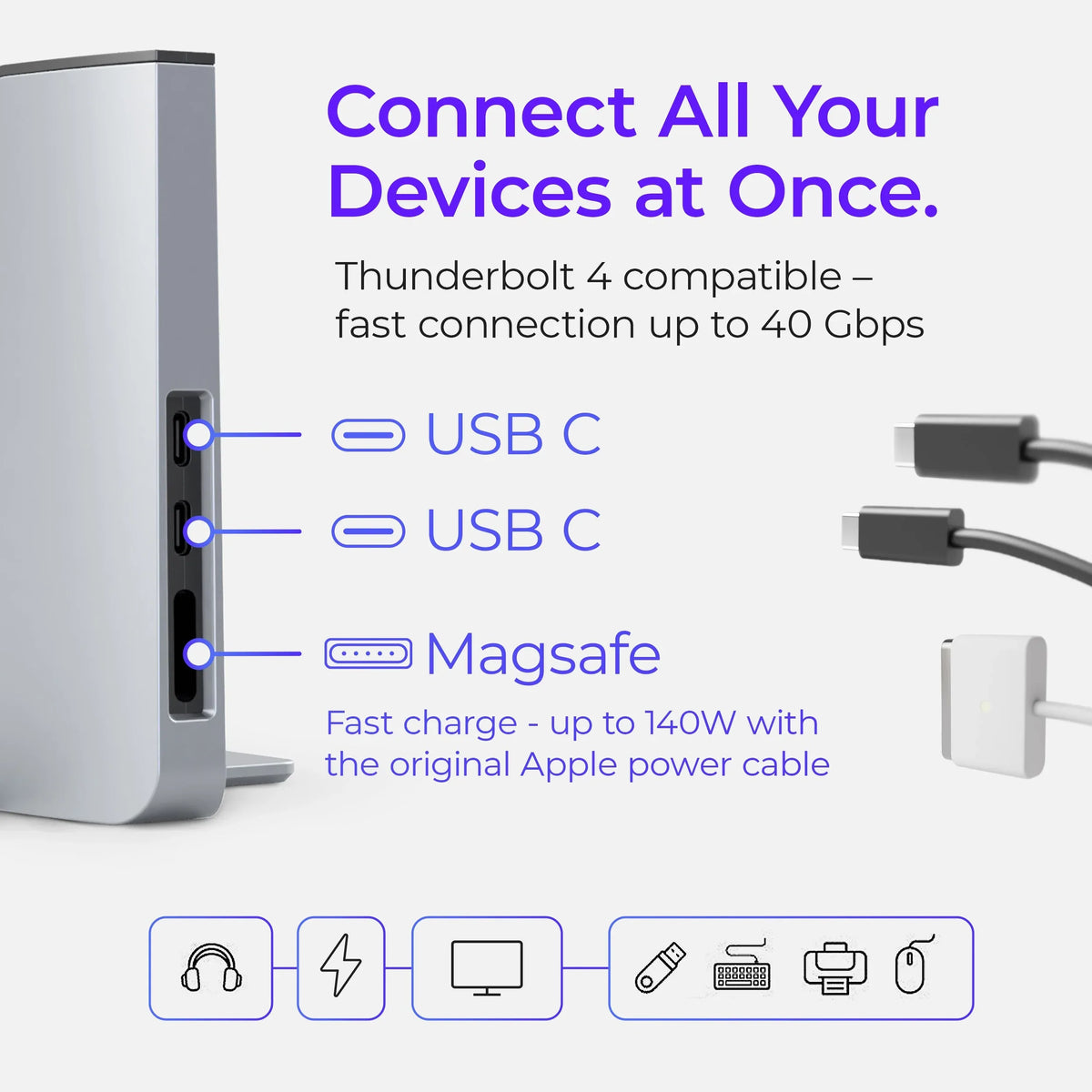 Ascrono® MacBook Docking Station