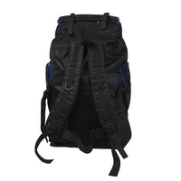 Open backpack showing large main compartment and organizational inner dividers.