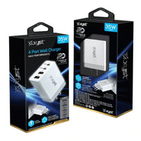 Xyst 35-Watt 4-Port USB-A and USB-C Wall Charger - Trustymall