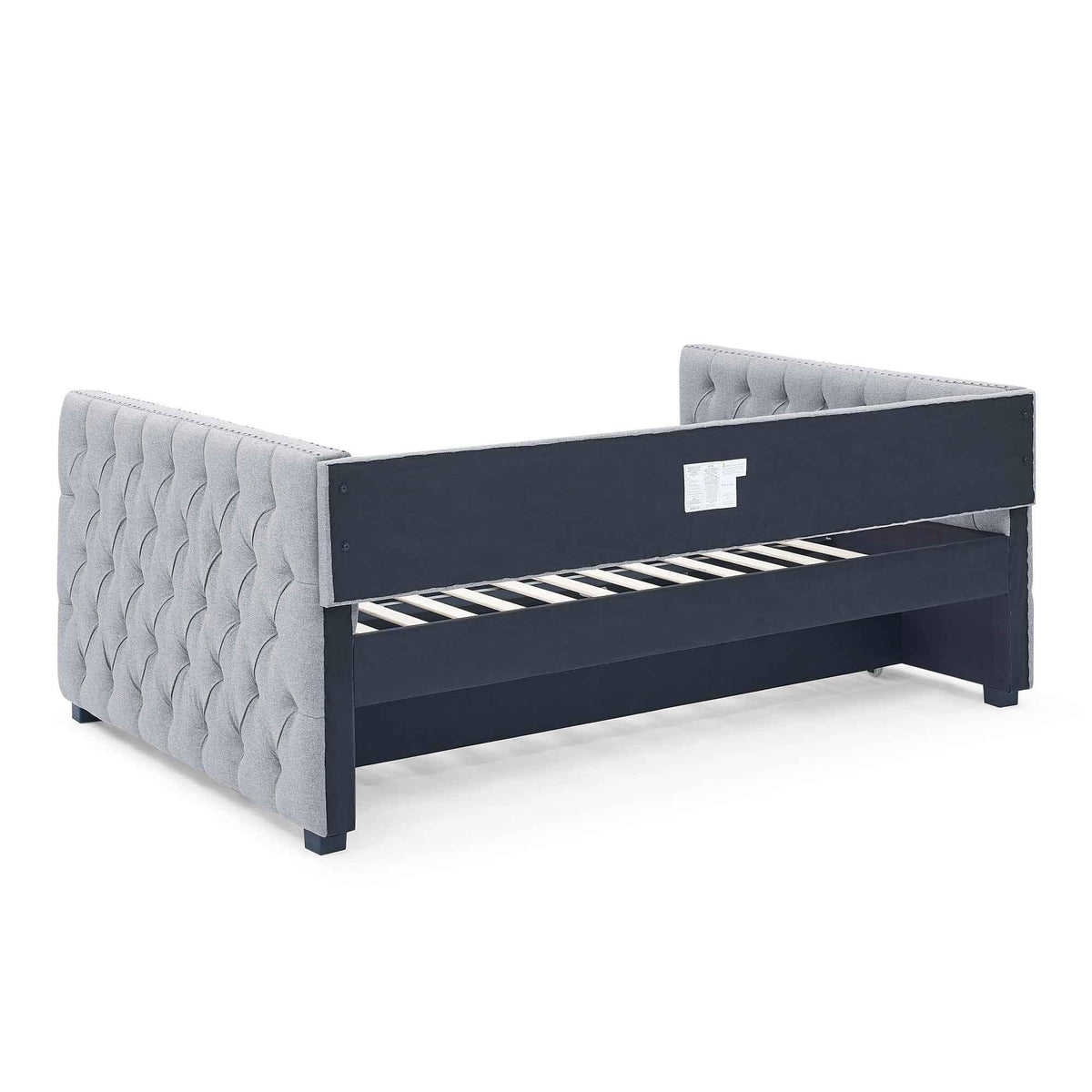 Daybed with Trundle Upholstered Tufted Sofa Bed, with Button and