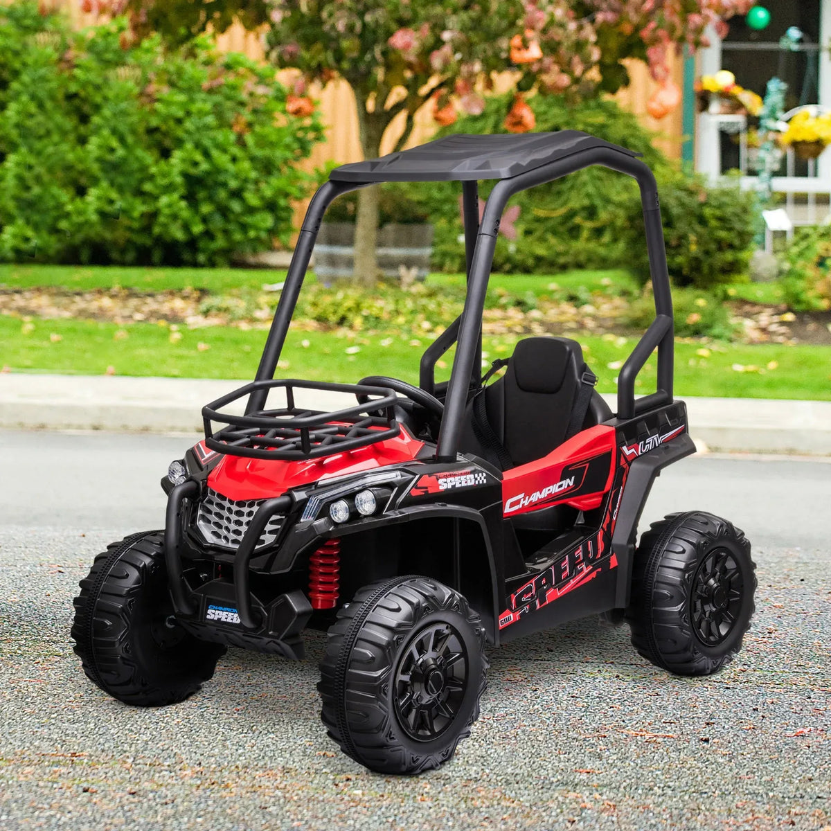 Aosom 12V Battery-powered Kids Electric Ride On Car Off-road UTV Toy - Trustymall