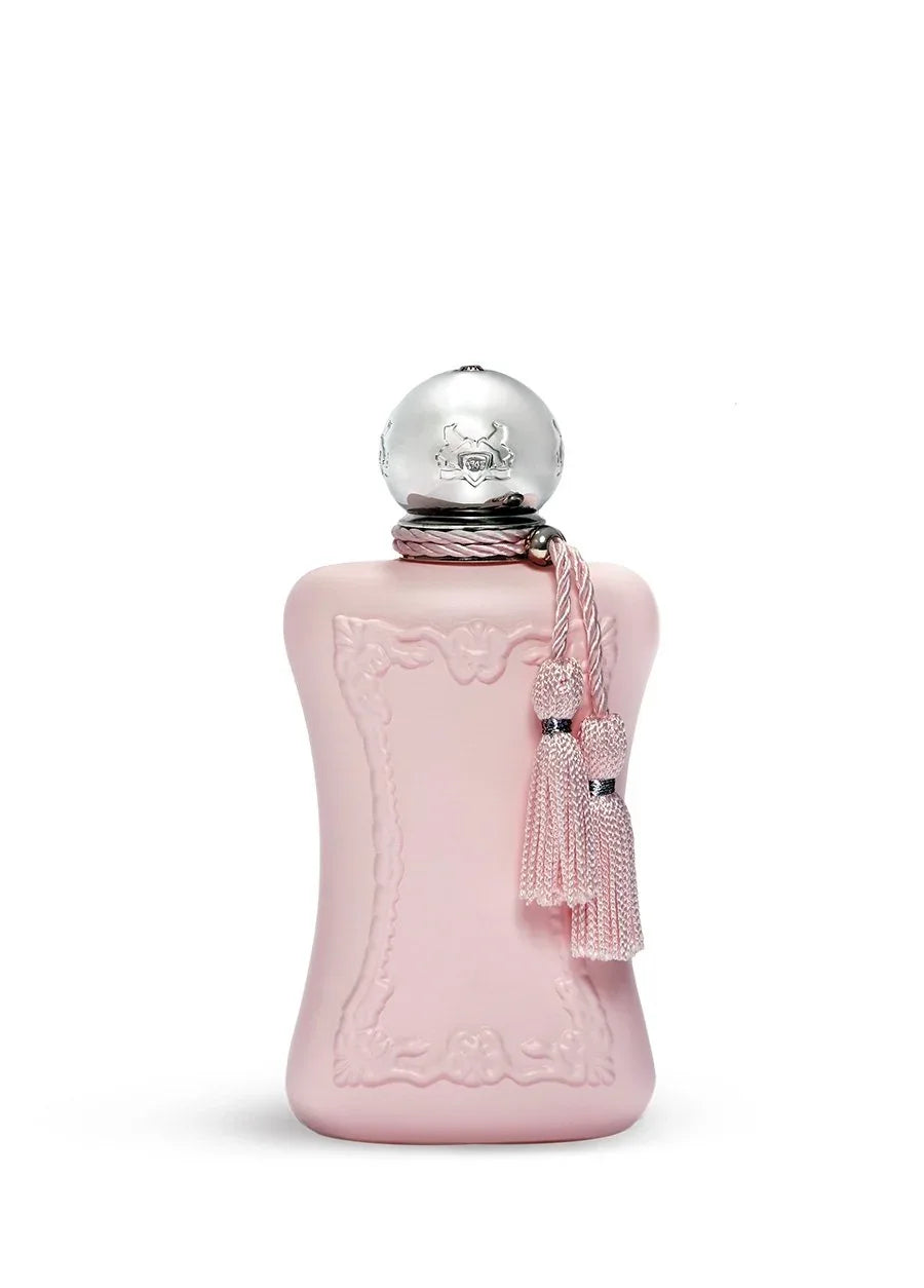 Parfums de Marly Delina Eau de Parfum with box packaging on a white background.