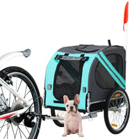 Aosom Pet Bicycle Trailer Dog Cat Bike Carrier Pet Bicycle Trailer Dog - Trustymall