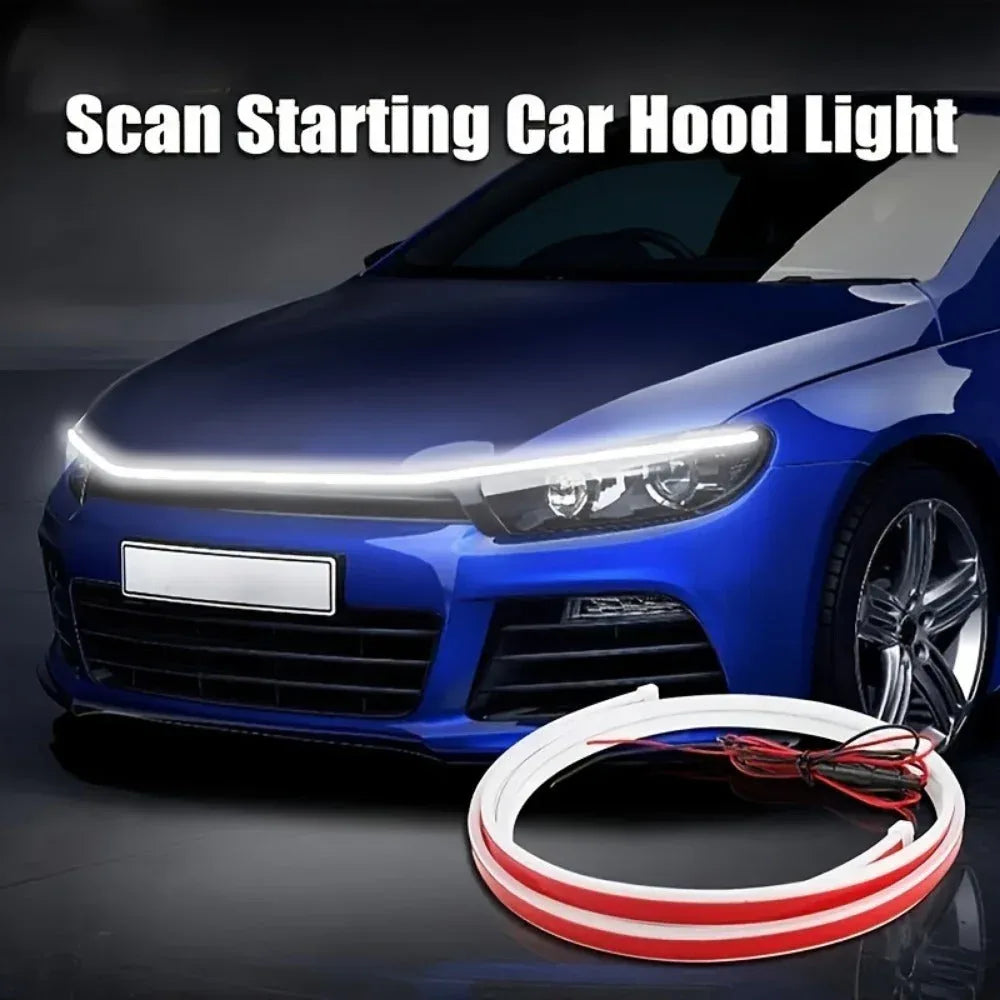 Upgrade Your Vehicle With A Universal 12V, 10W Start-Scan Car LED Hood - Trustymall