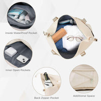 Luggage Sets 4 Piece, ABS Durable Suitcase with Travel Bag, ABS Hard