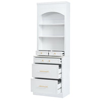 Modern 83.7inch High Kitchen Pantry, Freestanding Tall Kitchen Hutch