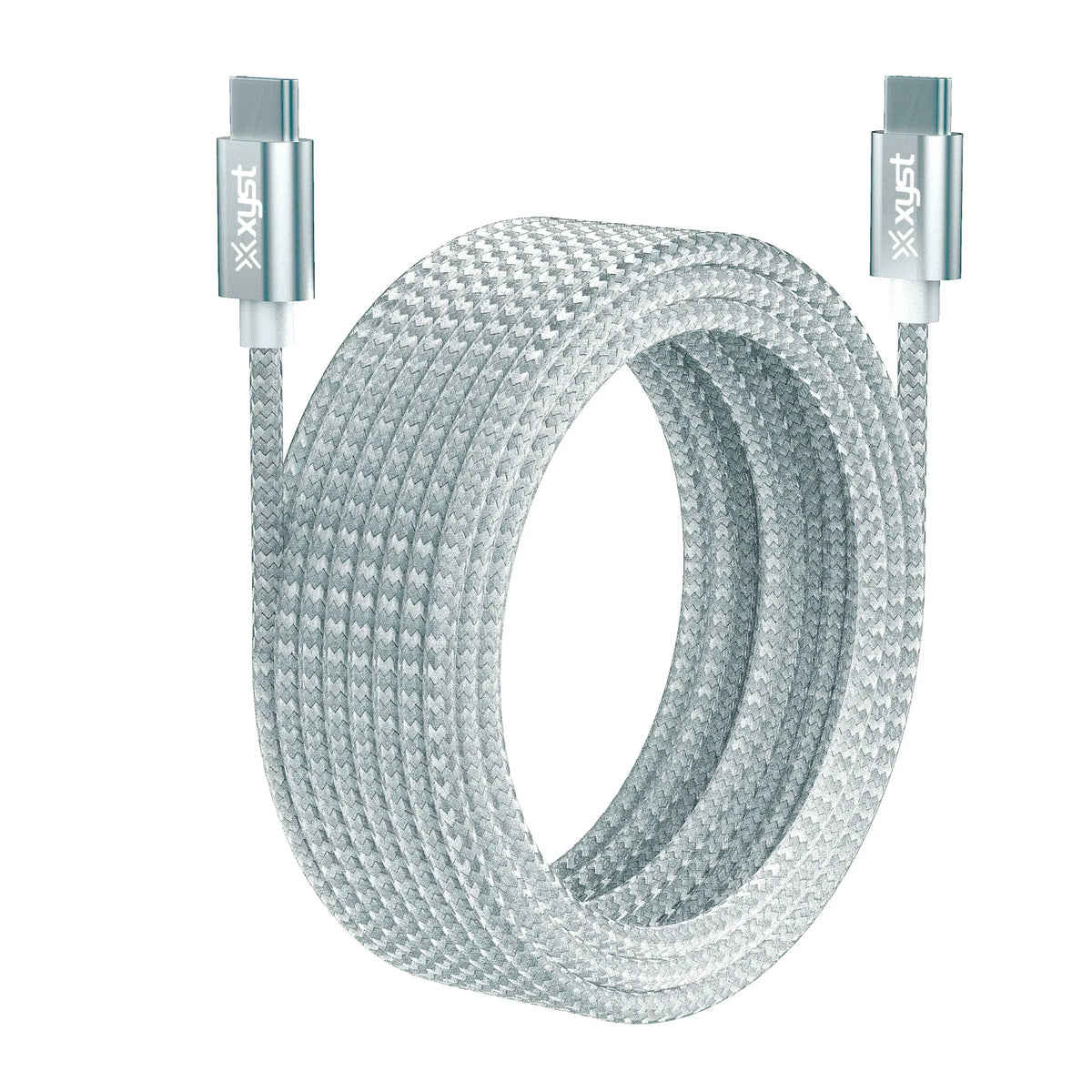 Xyst Braided USB-C to USB-C Charge and Sync Cable 10Ft - Trustymall