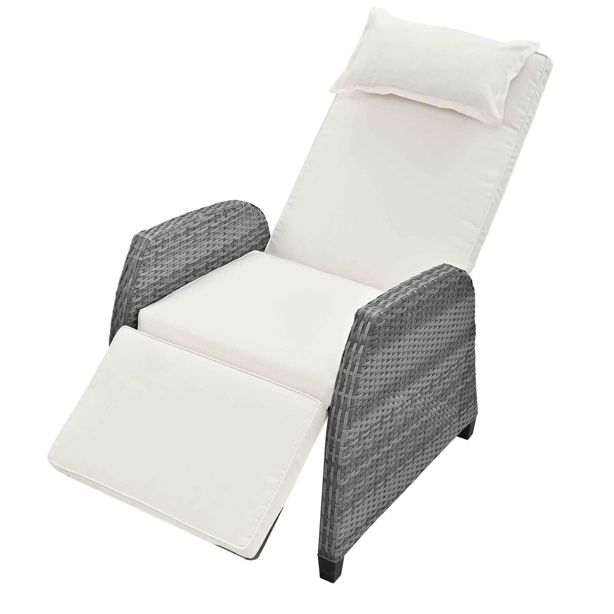 Outdoor Rattan Two-person Combination With Coffee Table, Adjustable,
