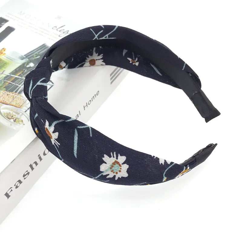 Korean Style Hairband and Clip, Women's Floral Accessory