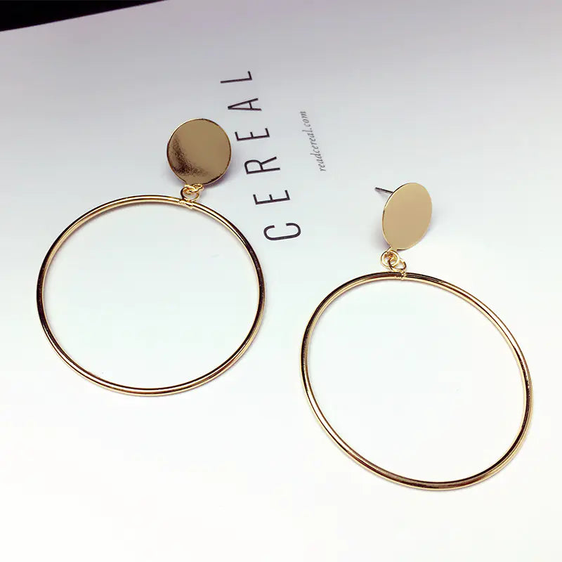 Simple Circle Earrings - Trendy and Versatile Design
