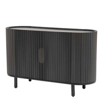 Curved Design Light Luxury Sideboard with Adjustable Shelves,Suitable