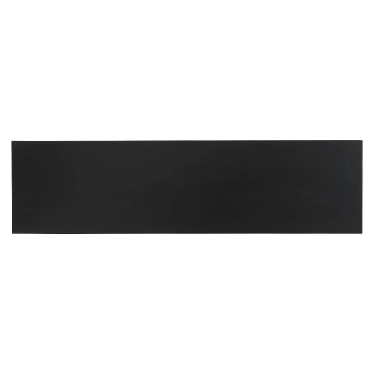 Contemporary black minimalist entrance table featuring square frame and minimalist decor