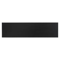 Contemporary black minimalist entrance table featuring square frame and minimalist decor