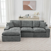 Cloud Sectional Sofa 107.9' Upholstered Sofa Couch with Double-layer