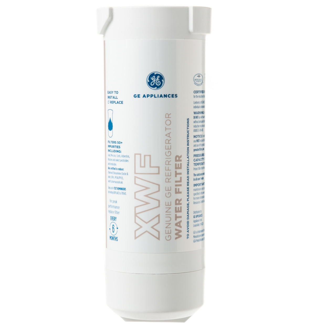 Genuine GE XWF Refrigerator Water Filter - 1 Pack