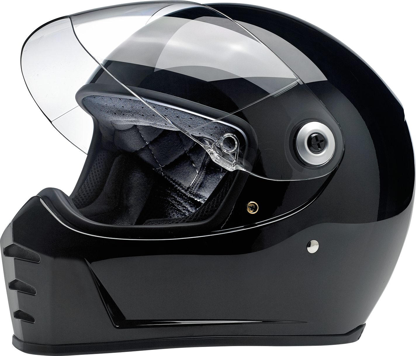 BILTWELL Lane Splitter Helmet - Gloss Black - Large 1004-101-104