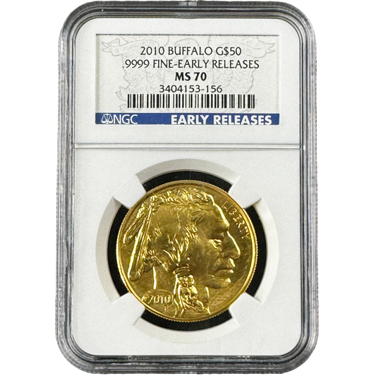 1 oz Gold AMERICAN BUFFALO Early Releases Coin MS70 2010