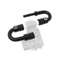 Two ethanol 360 fuel fittings displayed on a white background highlighting rotational joints