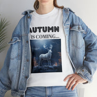 Autumn is coming: Fall Vibes T-shirts | Deer Drinking Brook Leaves Cha