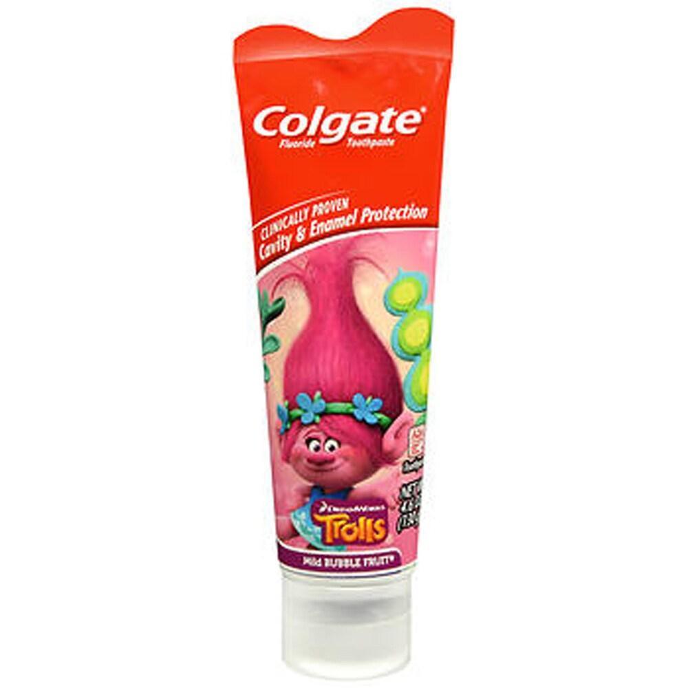 Colgate Dream Works Trolls Fluoride Anticavity Mild Bubble Fruit Toothpaste 4.6 Oz