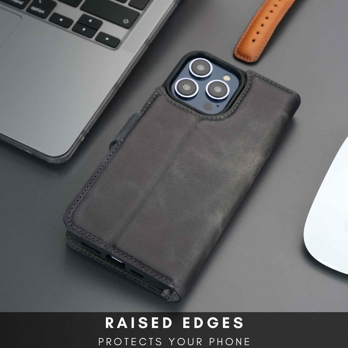 Casper iPhone 16 Pro Wallet Case Leather MagSafe