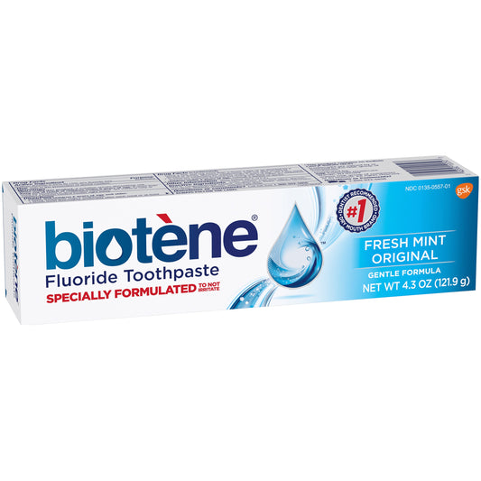 Biotene Fresh Mint Original Fluoride Toothpaste, 4.3 Ounce